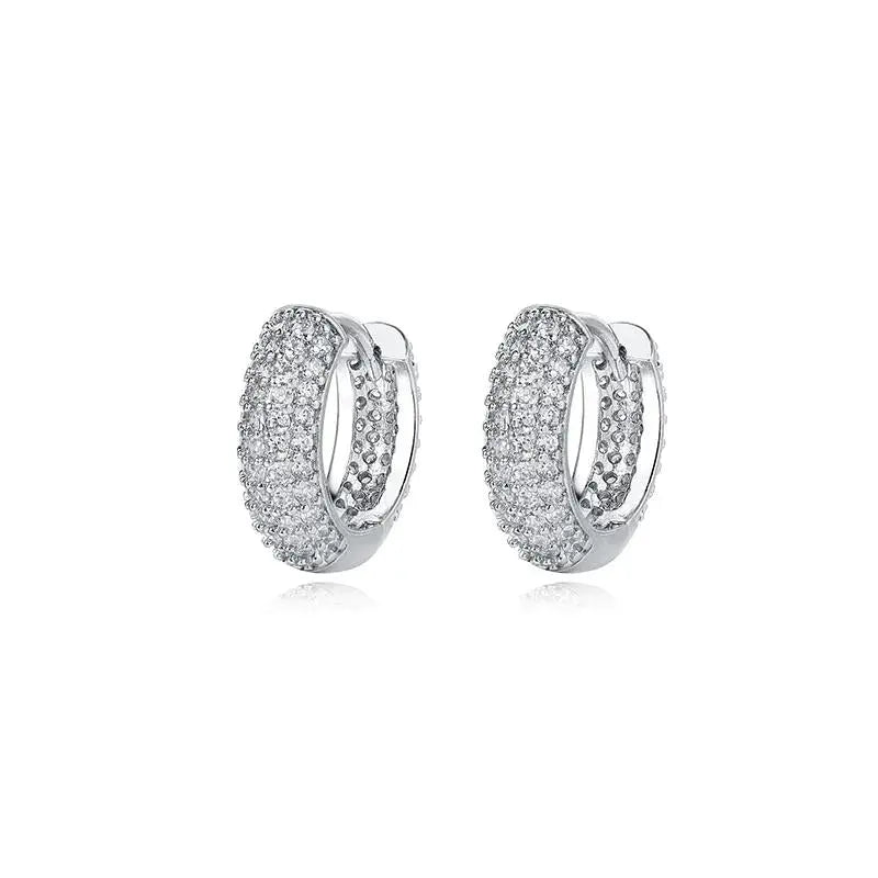 Micro-Set Zircon Hoop Earrings ArtsKoreanMan