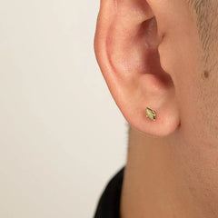 Olive Green Stud Earrings ArtsKoreanMan