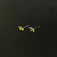 Olive Green Stud Earrings ArtsKoreanMan