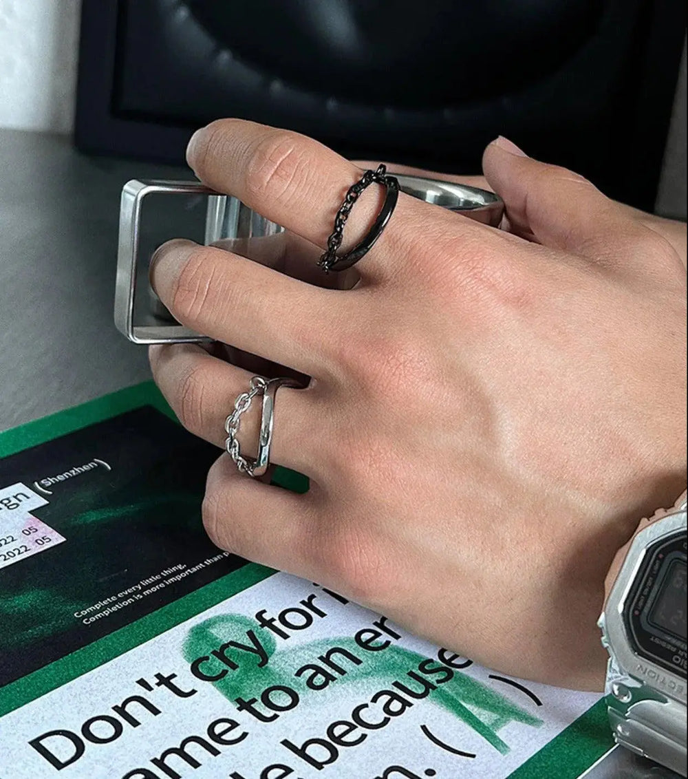 Oval Chain Ring ArtsKoreanMan
