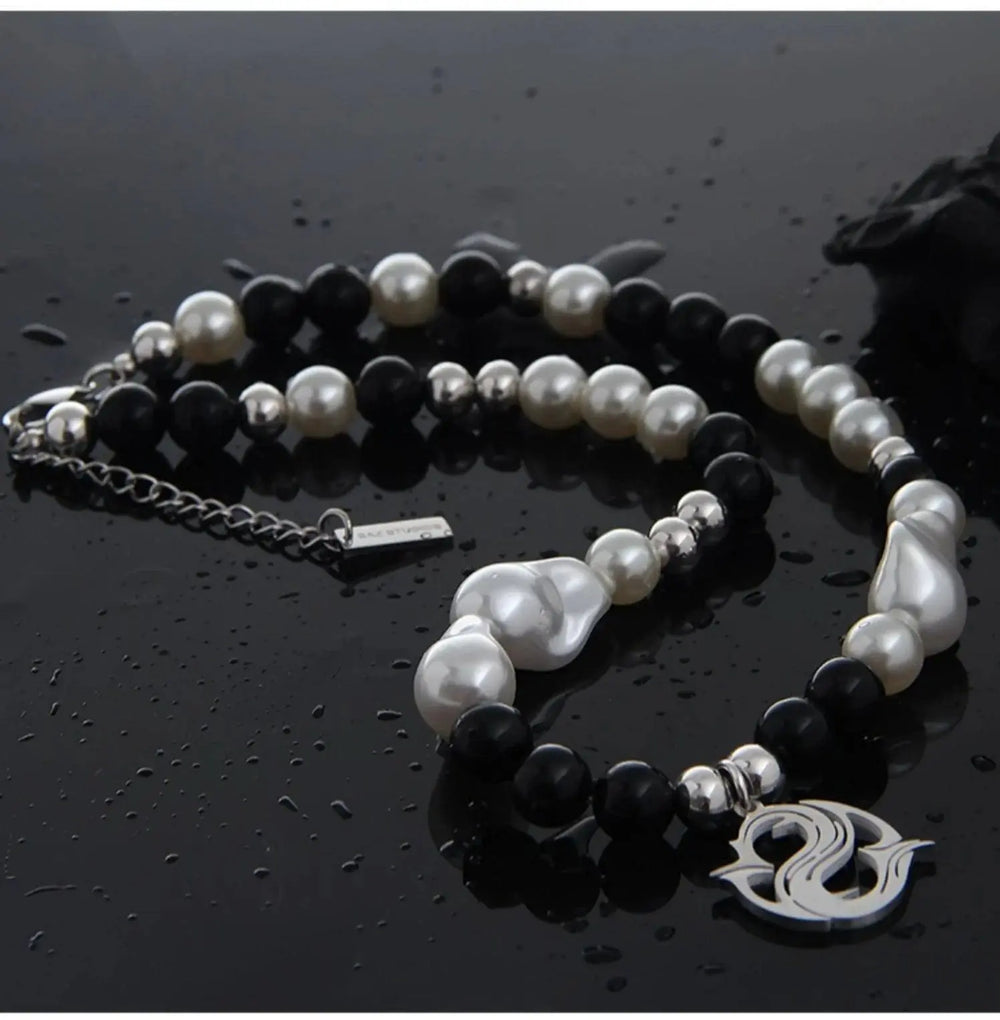 Pearl Stitching Necklace ArtsKoreanMan