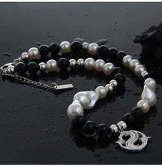 Pearl Stitching Necklace ArtsKoreanMan