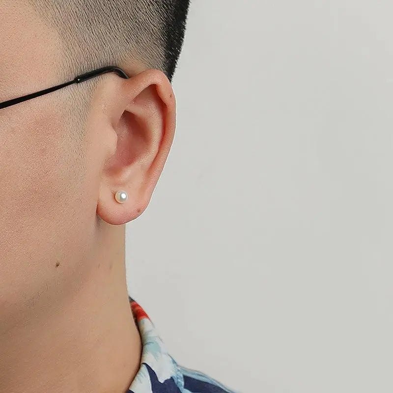 Pearl Stud Earrings ArtsKoreanMan