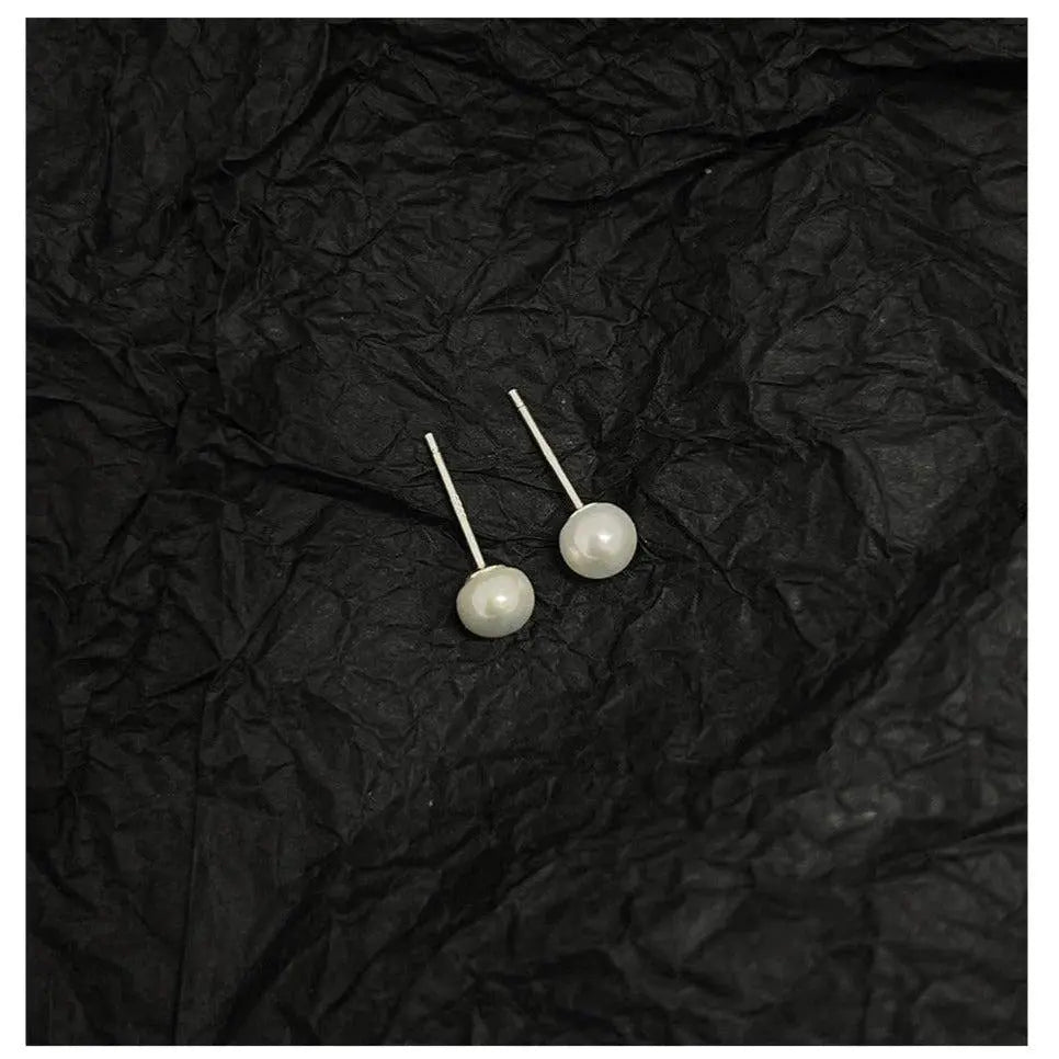 Pearl Stud Earrings ArtsKoreanMan