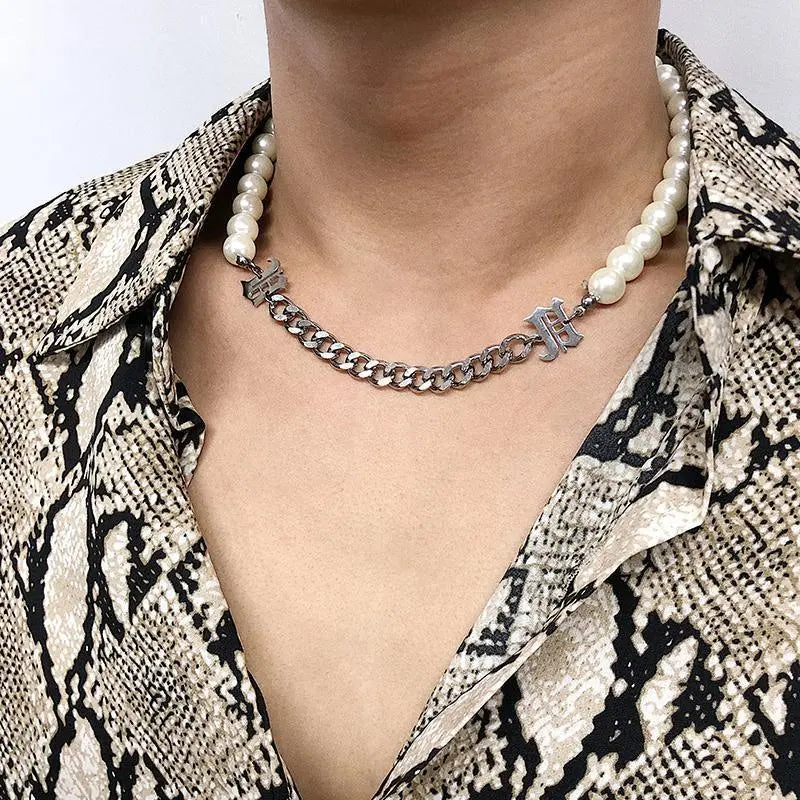 Pearl Splicing Choker ArtsKoreanMan