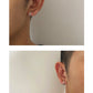 Plain Silver Narrow Earrings