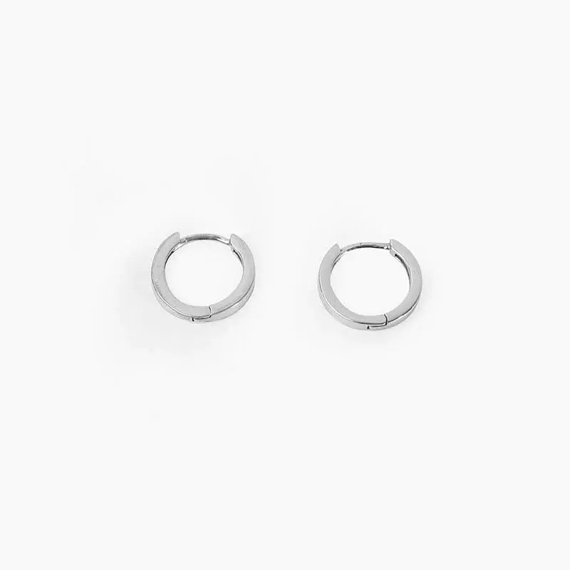 Plain Silver Narrow Earrings ArtsKoreanMan