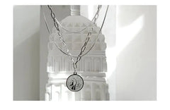 Portrait Multi-Layer Chain Necklace ArtsKoreanMan