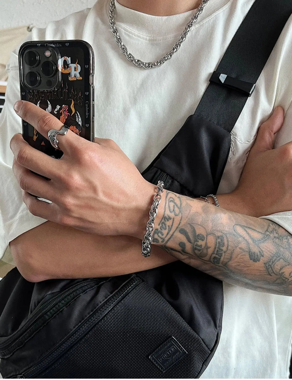 Punk Cuban Chain Bracelet ArtsKoreanMan