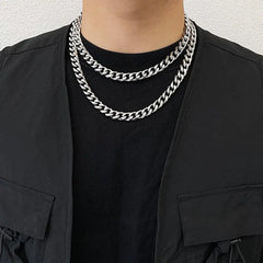 Punk Cuban Chain Necklace ArtsKoreanMan