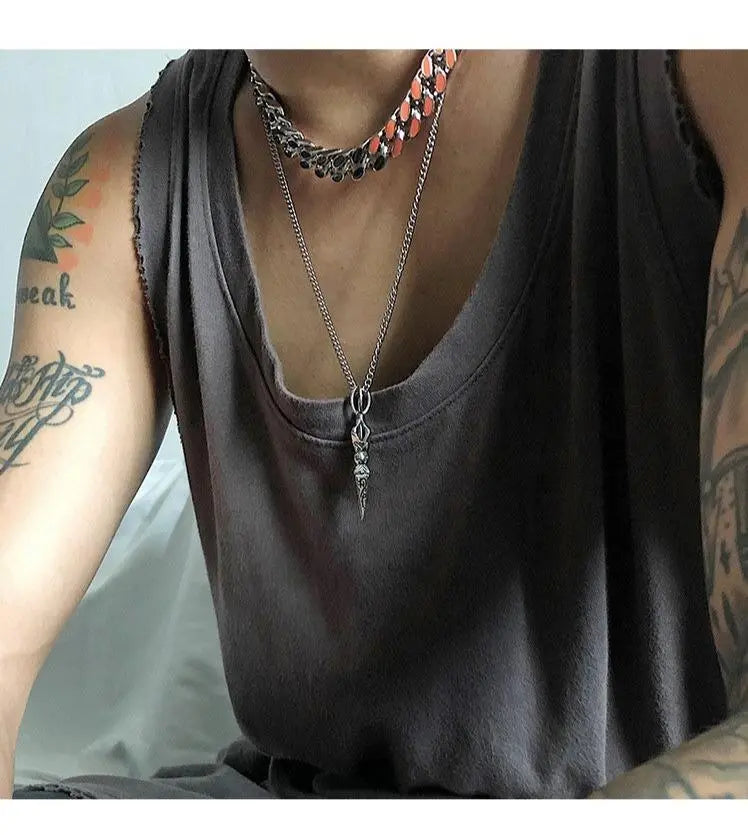 Punk Style Pendant Necklace ArtsKoreanMan
