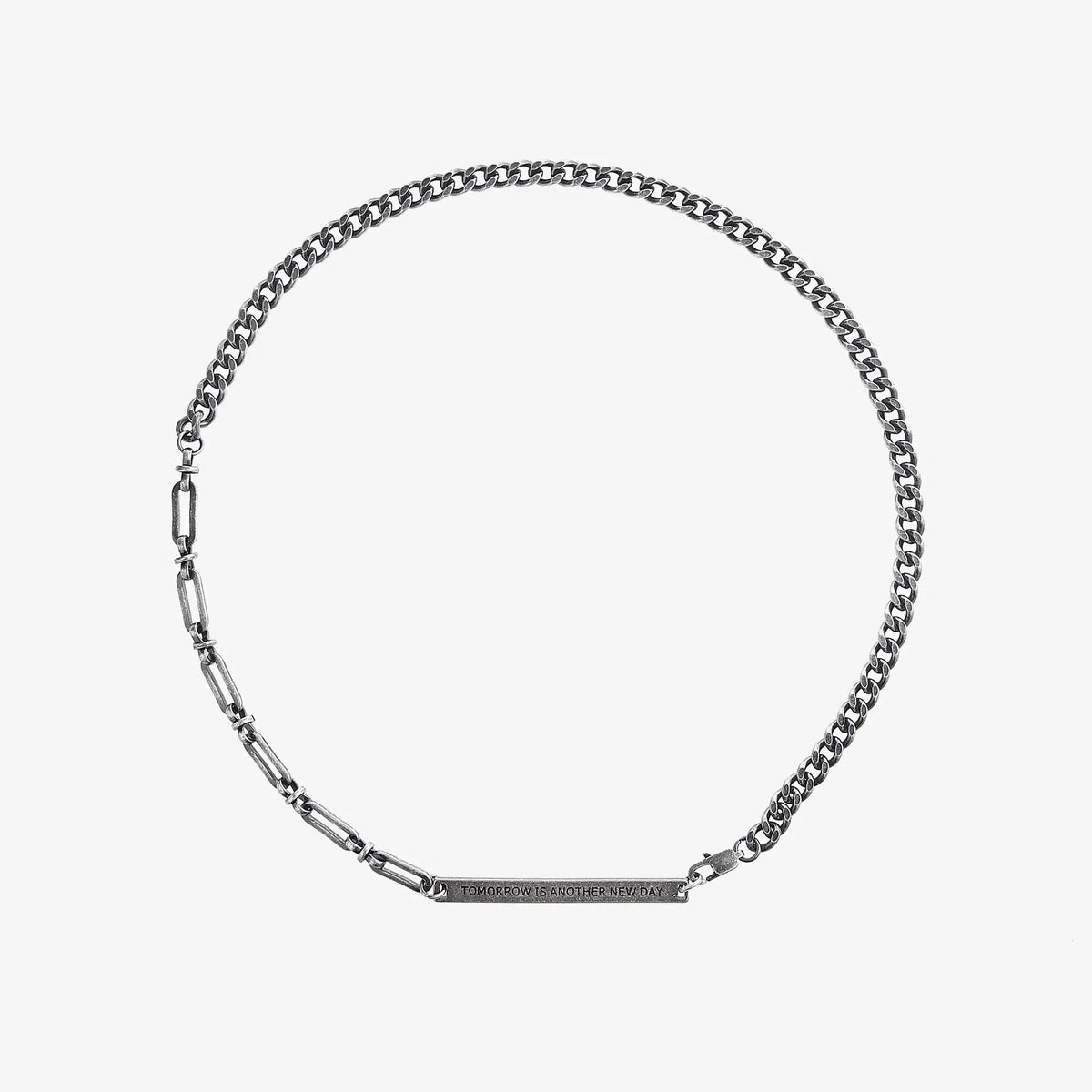 Rectangular Bar Necklace ArtsKoreanMan