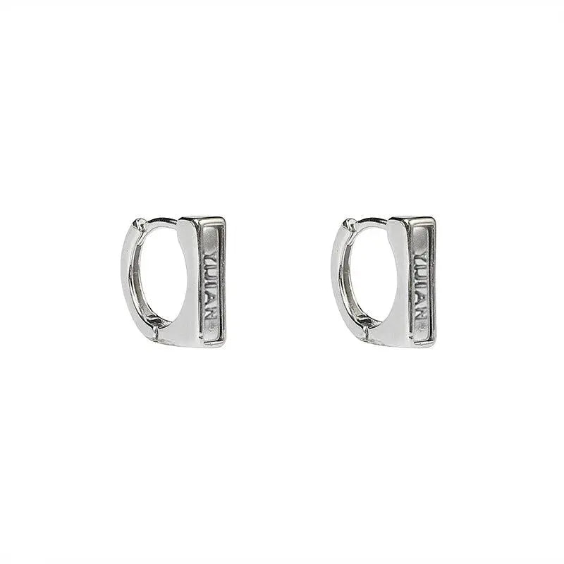 Rectangular Ear Buckle Earrings ArtsKoreanMan