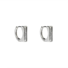 Rectangular Ear Buckle Earrings ArtsKoreanMan