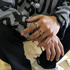 Red Letter Ring ArtsKoreanMan