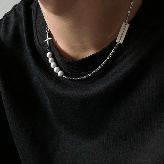 Reflective Pearl Necklace ArtsKoreanMan