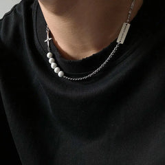 Reflective Pearl Necklace ArtsKoreanMan