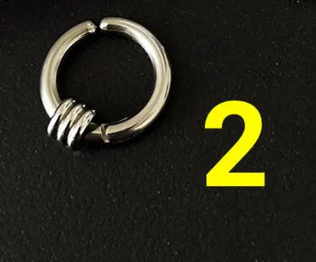 Round Hip-Hop Punk Earrings ArtsKoreanMan