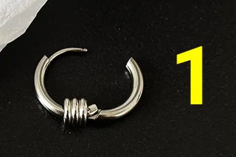 Round Hip-Hop Punk Earrings ArtsKoreanMan