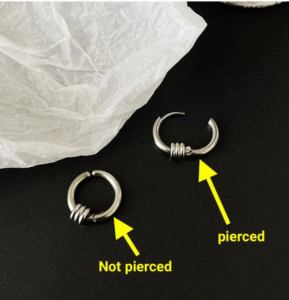 Round Hip-Hop Punk Earrings ArtsKoreanMan