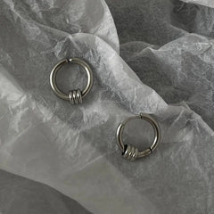 Round Hip-Hop Punk Earrings ArtsKoreanMan