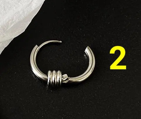 Round Hip-Hop Punk Earrings ArtsKoreanMan