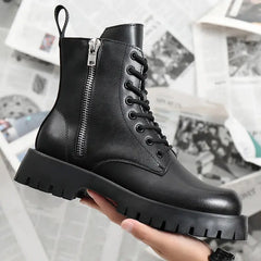 Plus Size Leather Boots ArtsKoreanMan