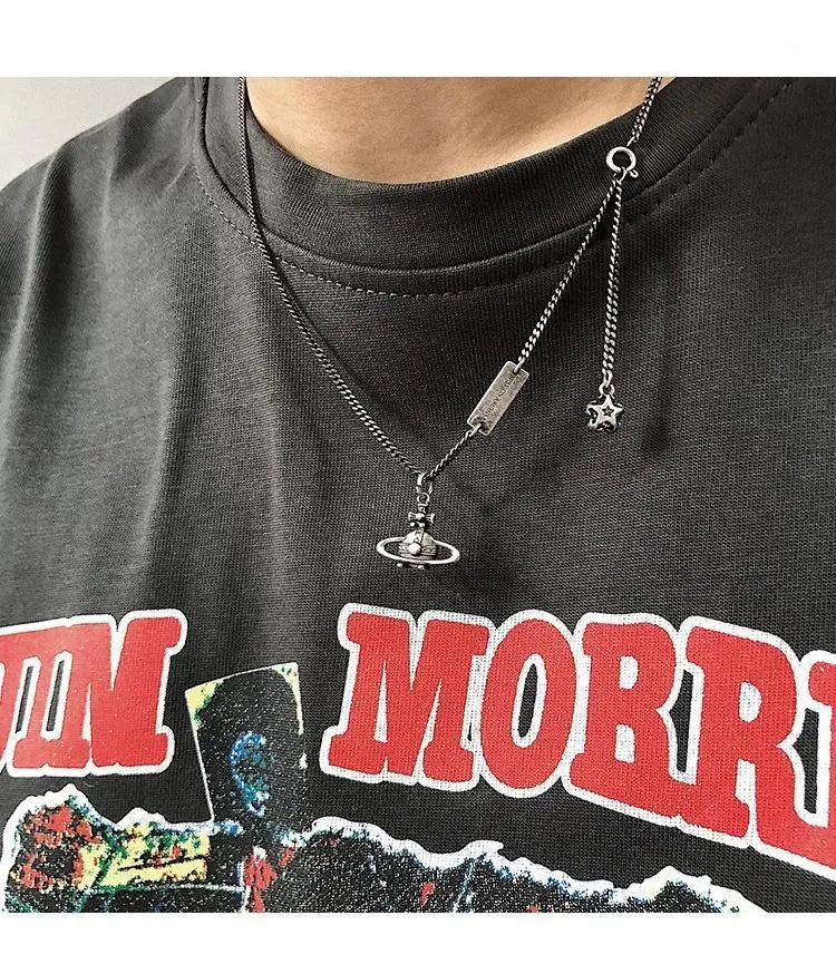 Saturn Pendant Necklace ArtsKoreanMan