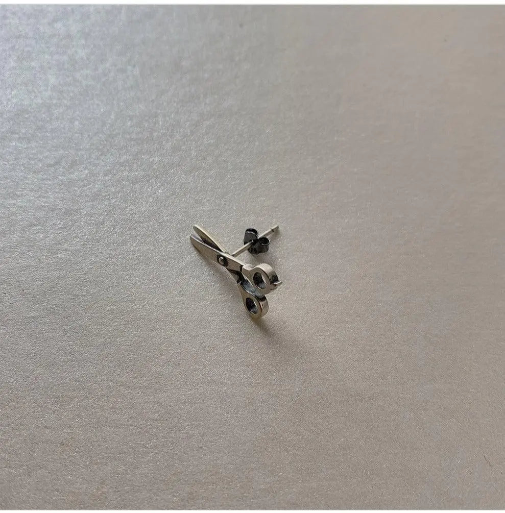 Scissors Stud Earrings ArtsKoreanMan