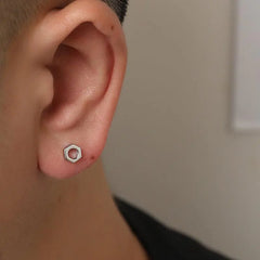 Screw Shape Stud Earrings ArtsKoreanMan