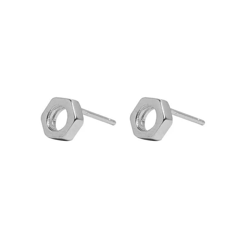 Screw Shape Stud Earrings ArtsKoreanMan