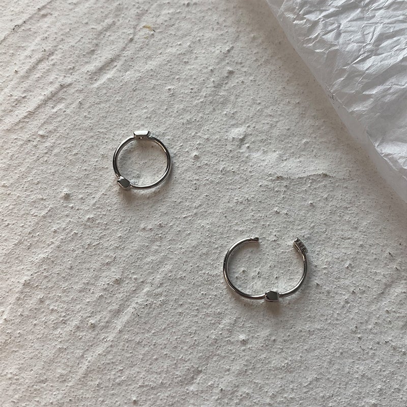 Silver Hoop Earrings