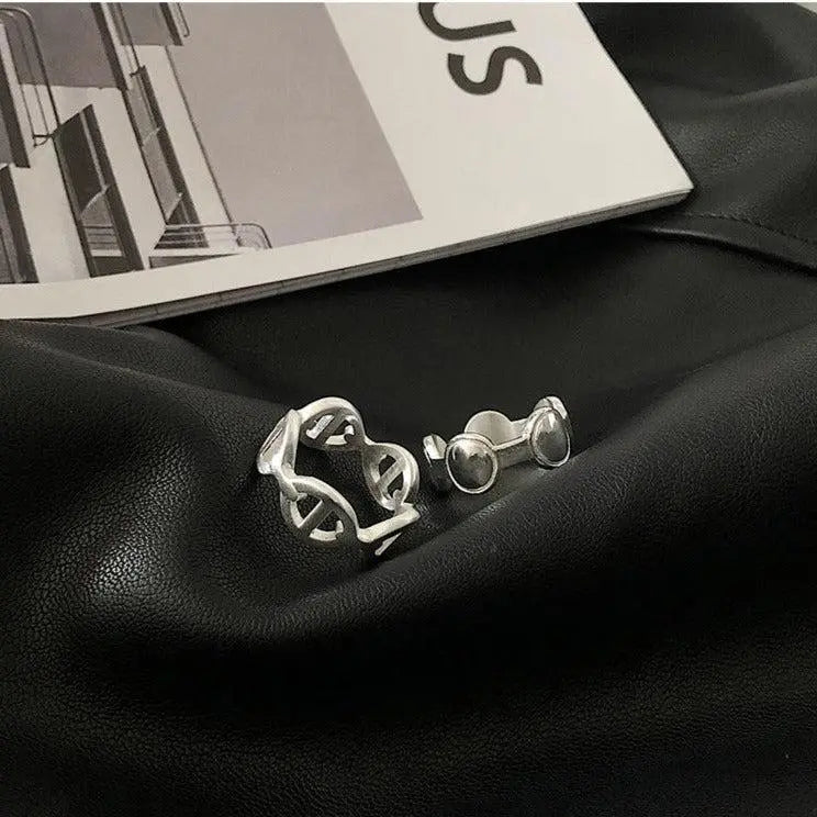 Silver Oval Ring ArtsKoreanMan