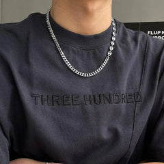 Silver Titanium Steel Necklace ArtsKoreanMan