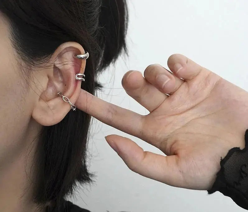 Simple Three-Piece Ear Clip ArtsKoreanMan