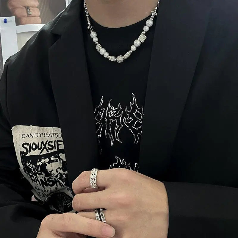 Skull Necklace & Bracelet ArtsKoreanMan