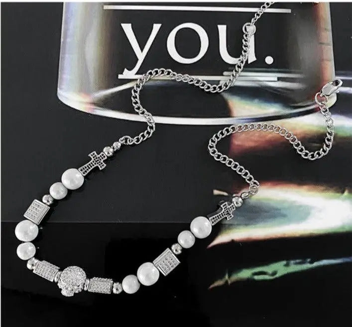 Skull Necklace & Bracelet ArtsKoreanMan