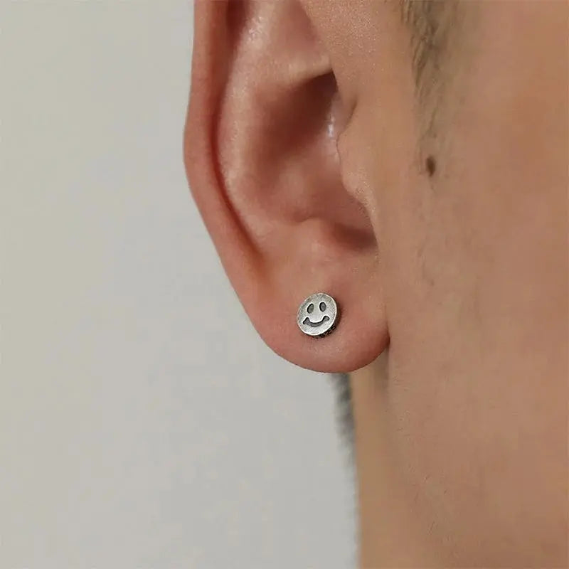 Smiley Face Earrings ArtsKoreanMan