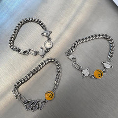 Smiley Stitching Bracelet ArtsKoreanMan