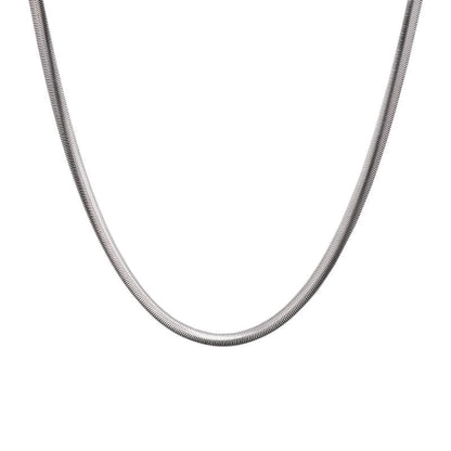 Smooth Flat Chain Necklace