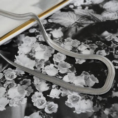 Smooth Flat Chain Necklace ArtsKoreanMan