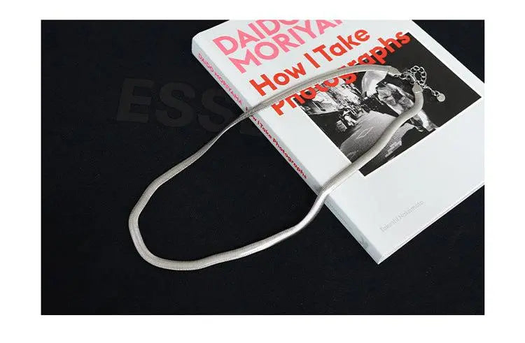 Smooth Flat Chain Necklace ArtsKoreanMan