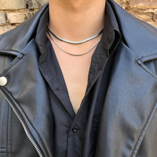 Snake Bone Chain Choker ArtsKoreanMan
