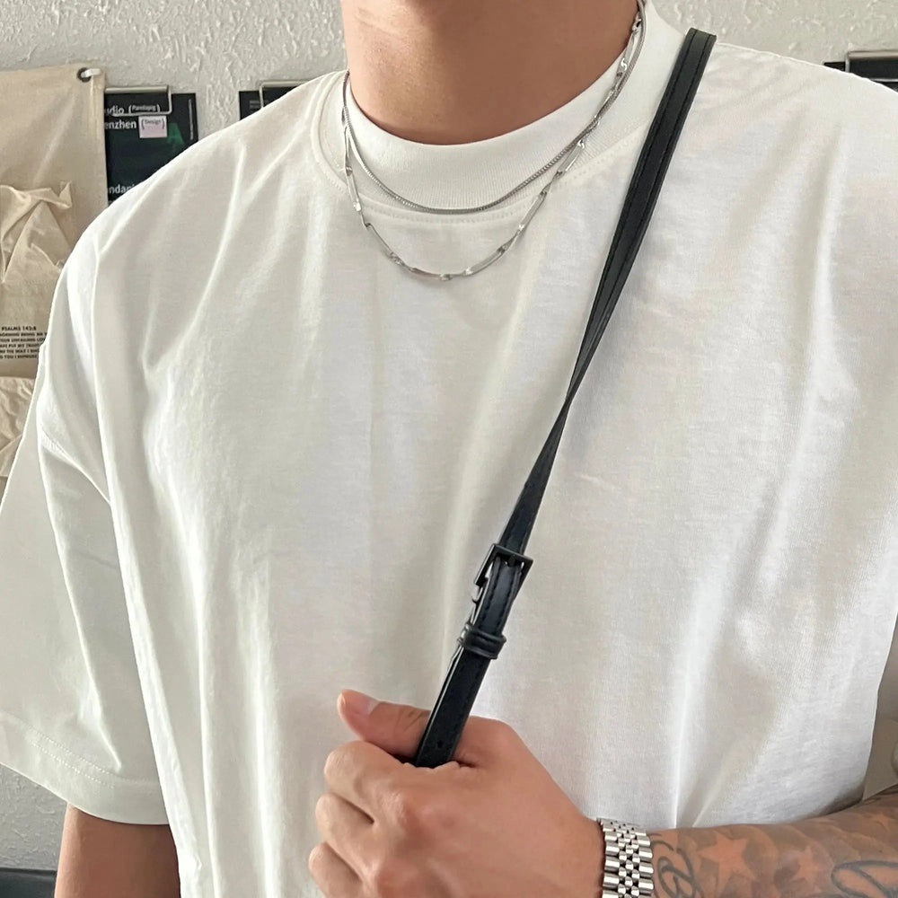 Snake Bone Chain Necklace ArtsKoreanMan