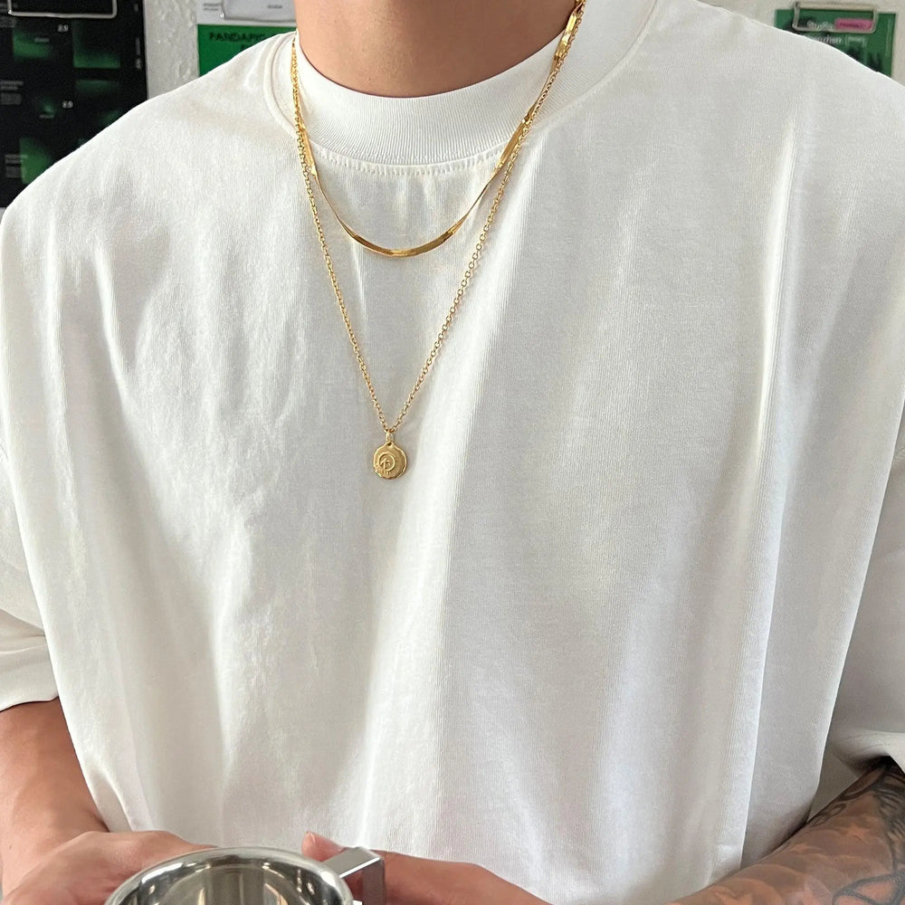 Snake Bone Chain Necklace ArtsKoreanMan