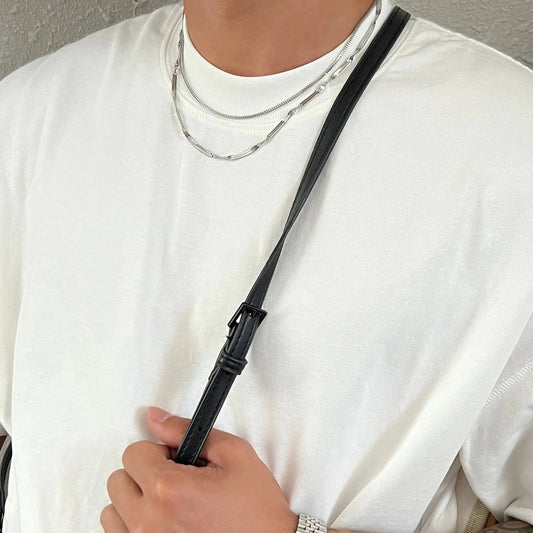 Snake Bone Chain Necklace ArtsKoreanMan