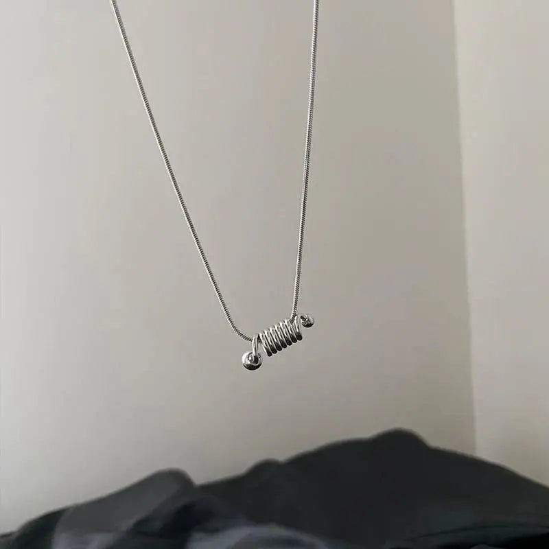 Spiral Design Necklace ArtsKoreanMan