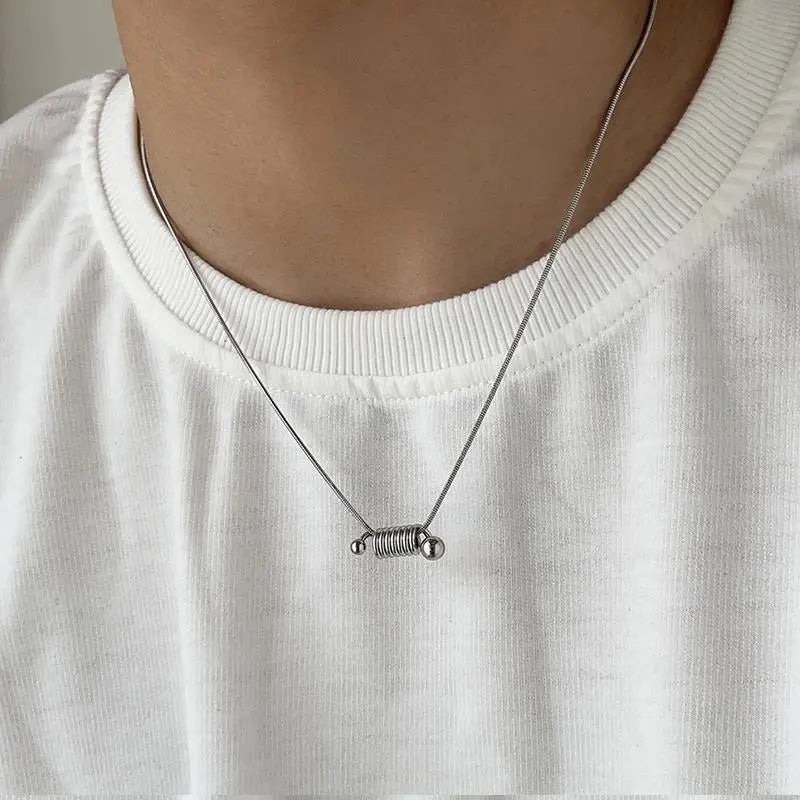 Spiral Design Necklace ArtsKoreanMan