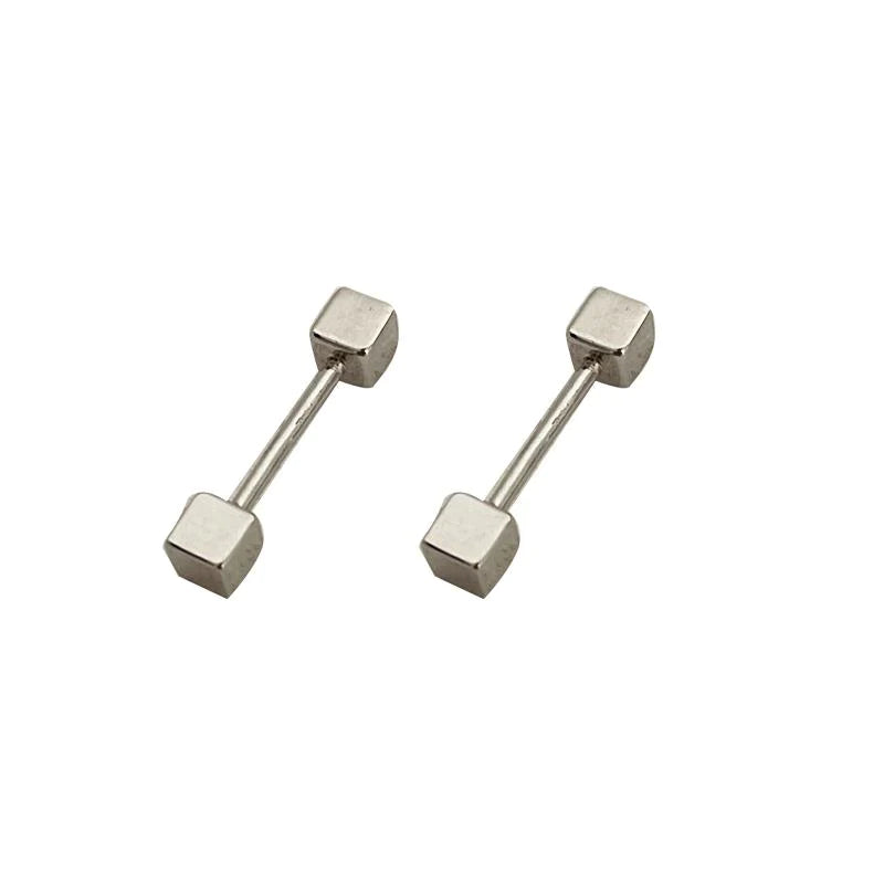 Spiral Square Ear Studs