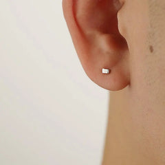 Square Metal Ear Studs ArtsKoreanMan